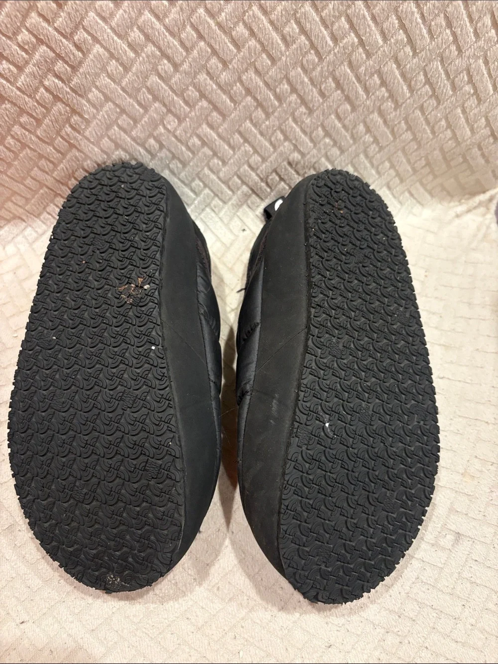 The North Face Black Quilted Puffy Slip-On Mules